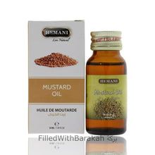 Cargar imagen en el visor de la galería, Mustard Oil 100% Natural | Essential Oil 30ml | By Hemani (Pack of 3 or 6 Available)

