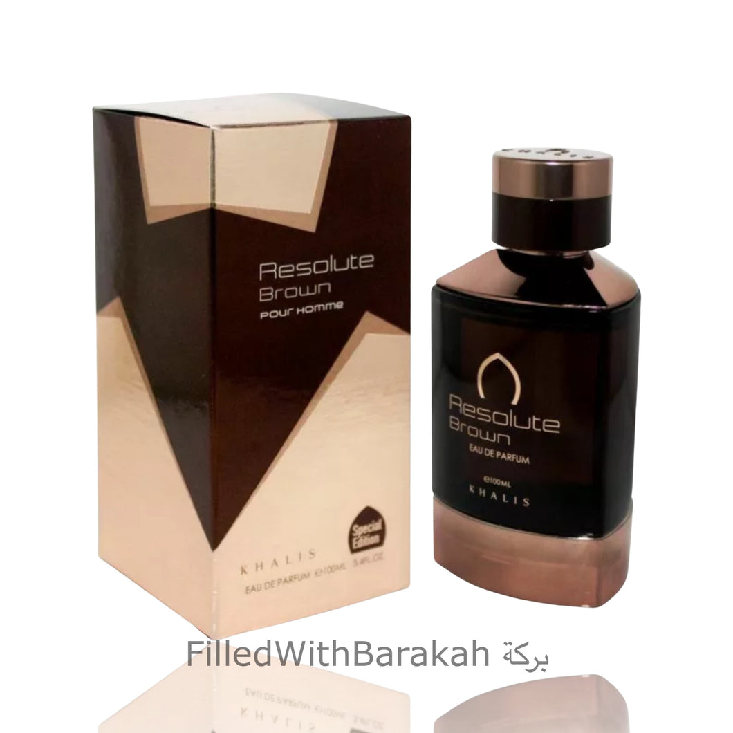 Resolute Brown | Eau De Parfum 100ml | Khalis *Inspired By Black Orchid*