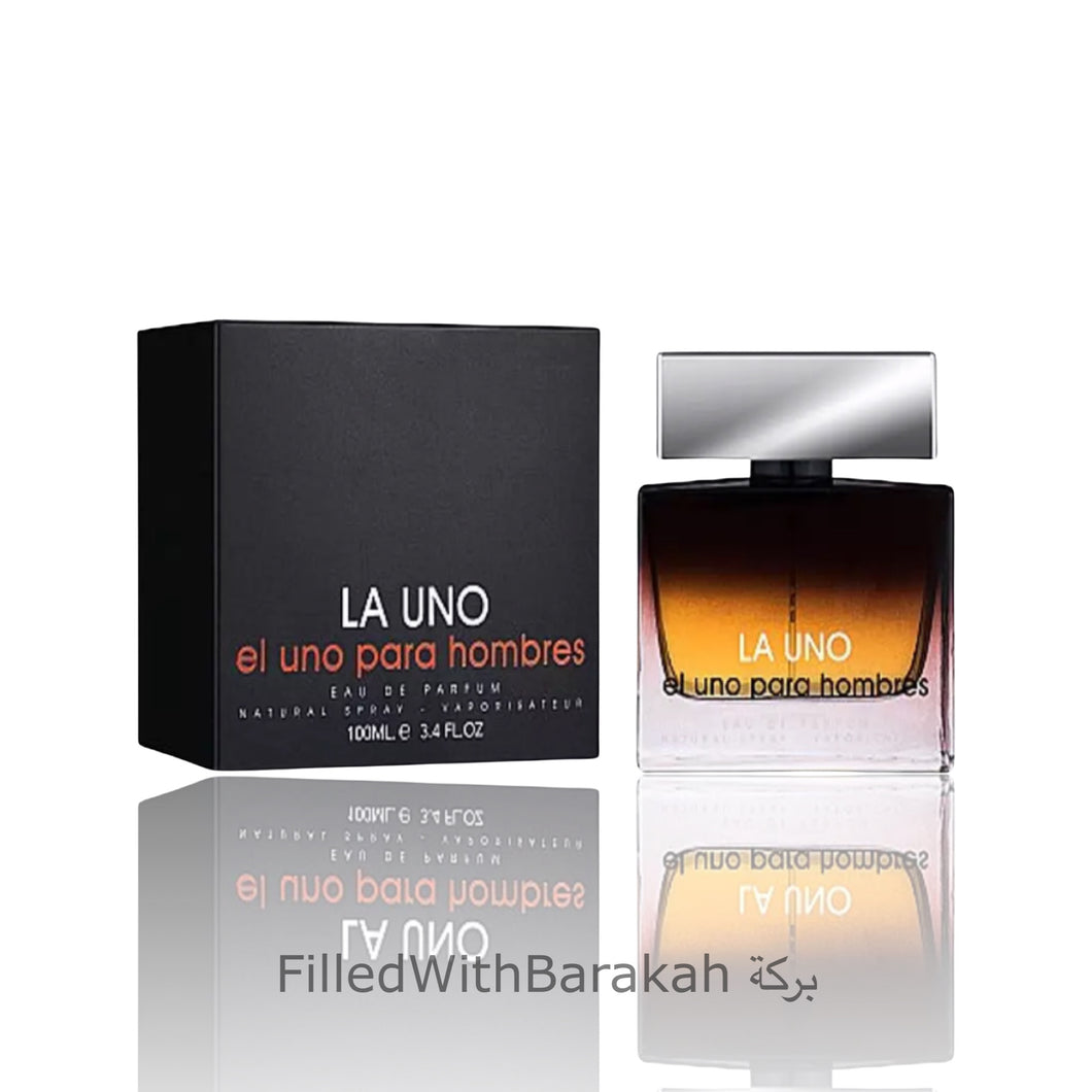 La Uno Para Hombres | Eau De Parfum 100ml | by Fragrance World *Inspired By D&G The One*