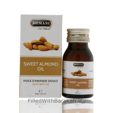 Indlæs billede til gallerivisning Sweet Almond Oil 100% Natural | Essential Oil 30ml | By Hemani (Pack of 3 or 6 Available)
