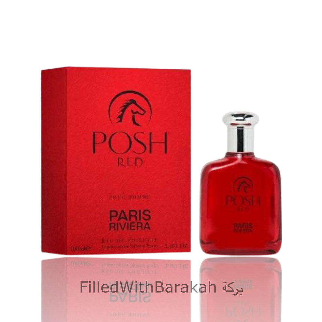 Posh Red | Eau De Toilette 100ml | by Paris Riviera *Inspired By Polo Red*