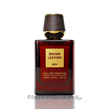 Laden Sie das Bild in den Galerie-Viewer, Brown Leather Men | Eau De Parfum 100ml | by Fragrance World *Inspired By Tuscan Leather*
