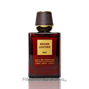 Brown Leather Men | Eau De Parfum 100ml | by Fragrance World *Inspired By Tuscan Leather*